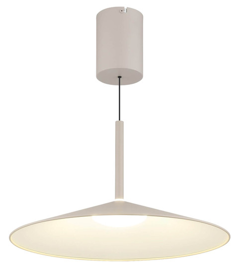 Globo LED Pendelleuchte Lampone 18W neutralweiss Sandfarben Metall Ø47,5cm