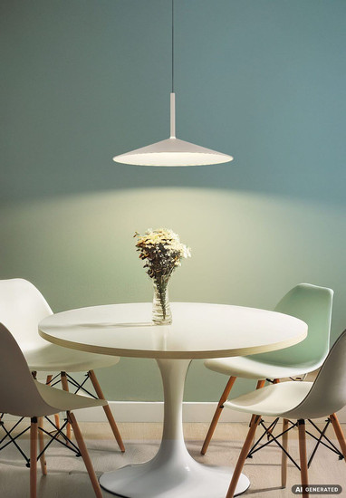 Globo LED Pendelleuchte Lampone 18W neutralweiss Sandfarben Metall Ø47,5cm