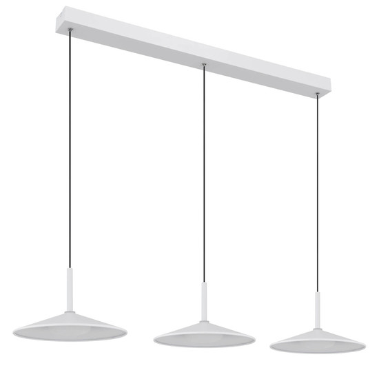 Globo Lampone LED Hängeleuchte 24W Neutralweiß Weiß Matt, Metall Ø25cm 15635W-3