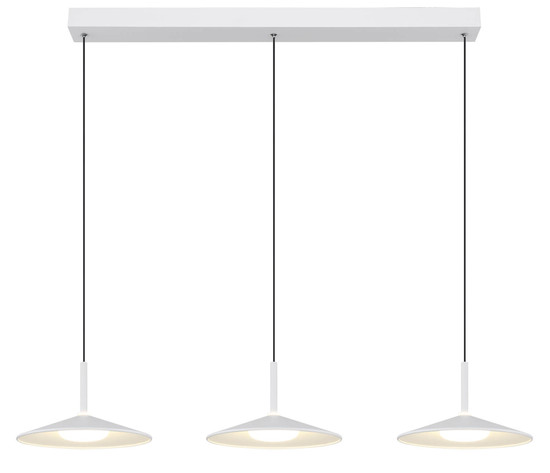 Globo Lampone LED Hängeleuchte 24W Neutralweiß Weiß Matt, Metall Ø25cm 15635W-3