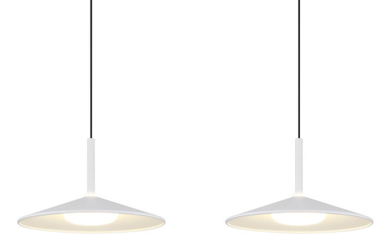 Globo Lampone LED Hängeleuchte 24W Neutralweiß Weiß Matt, Metall Ø25cm 15635W-3