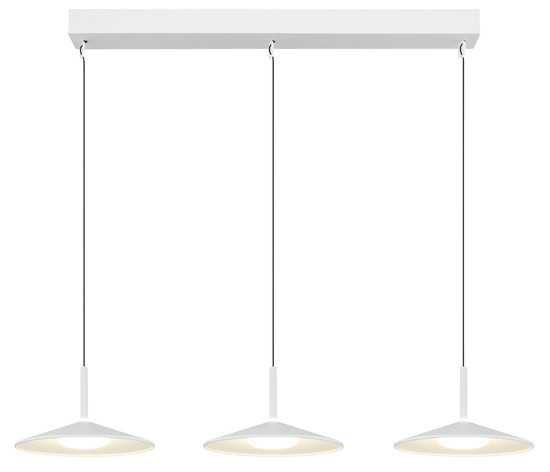 Globo Lampone LED Hängeleuchte 24W Neutralweiß Weiß Matt, Metall Ø25cm 15635W-3H