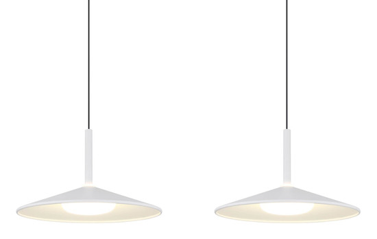 Globo Lampone LED Hängeleuchte 24W Neutralweiß Weiß Matt, Metall Ø25cm 15635W-3H