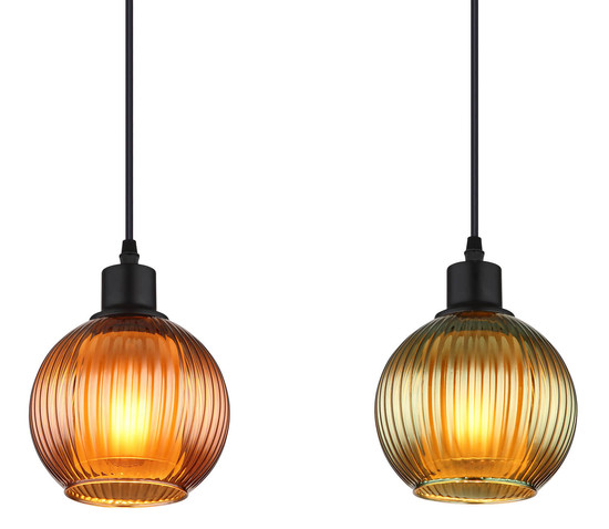 Globo Zumba E27 Hängeleuchte 4-fach 25W Schwarz Matt, Metall Ø15cm 15638-4