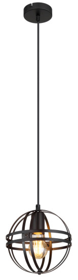 Globo Tamara E27 Hängeleuchte 60W Schwarz Matt, Metall Ø20cm 15639H