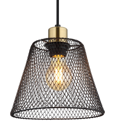 Globo Baku E27 Hängeleuchte 40W Schwarz Matt, Metall Ø20cm 15646H