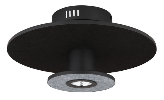 Globo Carter LED Deckenleuchte 24W Warmweiß Schwarz Matt, Metall Memoryfunktion Ø38cm 15647SD