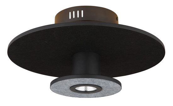 Globo Carter LED Deckenleuchte 24W Warmweiß Schwarz Matt, Metall Memoryfunktion Ø38cm 15647SD