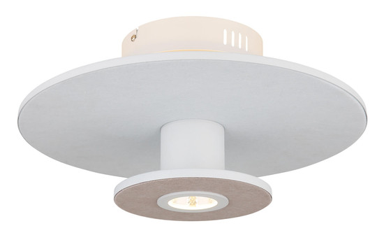 Globo Carter LED Deckenleuchte 24W Warmweiß Weiß Matt, Metall Memoryfunktion Ø38cm 15647WD