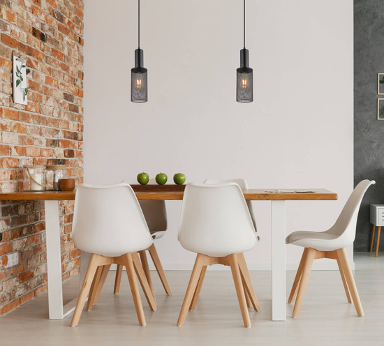 Globo Jedd E27 Hängeleuchte 60W Schwarz Matt, Metall Ø10cm 15648H