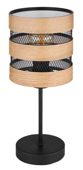 Globo Soeni E27 Tischleuchte 40W Schwarz Matt, Metall Ø15cm 15650T