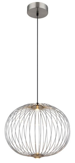 Globo Galway LED Hängeleuchte 15W Warmweiß Nickel Matt, Metall Memoryfunktion Ø50cm 15652H1N