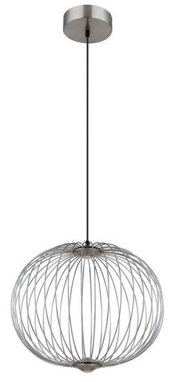 Globo Galway LED Hängeleuchte 15W Warmweiß Nickel Matt, Metall Memoryfunktion Ø50cm 15652H1N