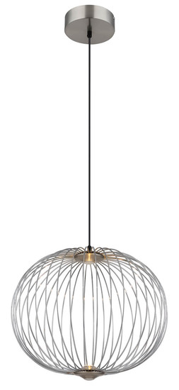 Globo Galway LED Hängeleuchte 15W Warmweiß Nickel Matt, Metall Memoryfunktion Ø50cm 15652H1N