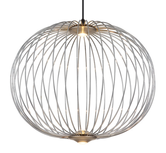 Globo Galway LED Hängeleuchte 15W Warmweiß Nickel Matt, Metall Memoryfunktion Ø50cm 15652H1N