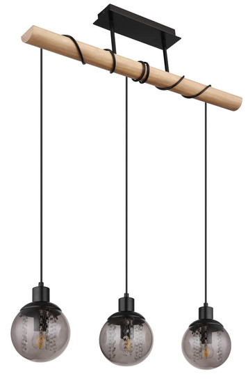 Globo Richard E27 Hängeleuchte 3-fach 25W Schwarz Matt, Metall Ø15cm 15657-3H