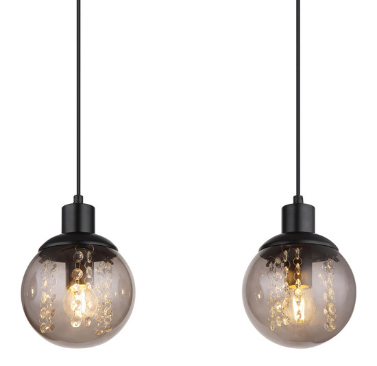 Globo Richard E27 Hängeleuchte 3-fach 25W Schwarz Matt, Metall Ø15cm 15657-3H