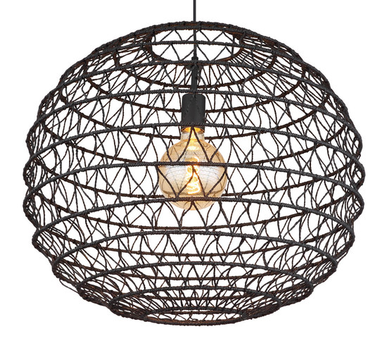 Globo Senni E27 Hängeleuchte 15W Schwarz Matt, Metall Ø59cm 15689H2