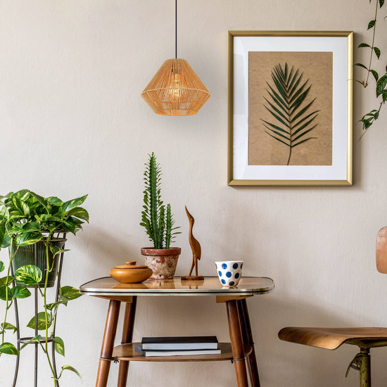 Globo Houdini E27 Hängeleuchte 15W Schwarz Matt, Metall Ø35cm 15694H