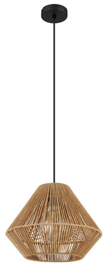 Globo Houdini E27 Hängeleuchte 15W Schwarz Matt, Metall Ø35cm 15694H