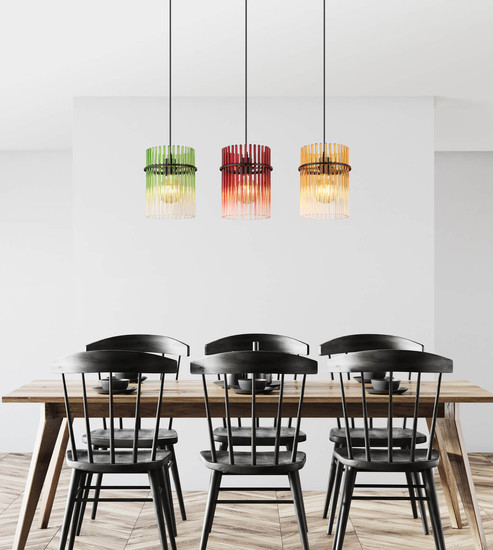 Globo Gorley E27 Hängeleuchte 3-fach 60W Schwarz Matt, Metall Ø20cm 15698-3HMM