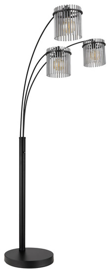 Globo Gorley E27 Stehleuchte 3-fach 60W Schwarz Matt, Metall Ø20cm 15698-3S