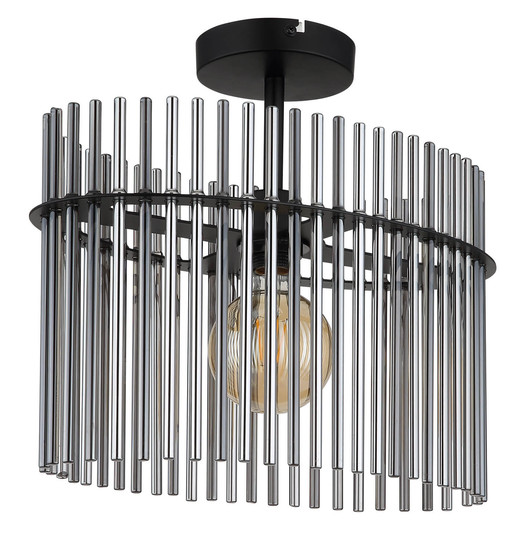 Globo Gorley E27 Deckenleuchte 60W Schwarz Matt, Metall 34cm 15698D2