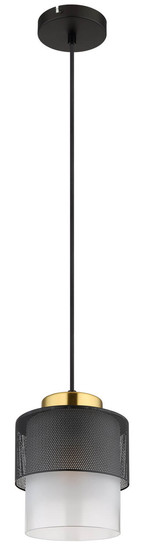 Globo Olga E27 Hängeleuchte 60W Schwarz Matt, Metall Ø15cm 15709H