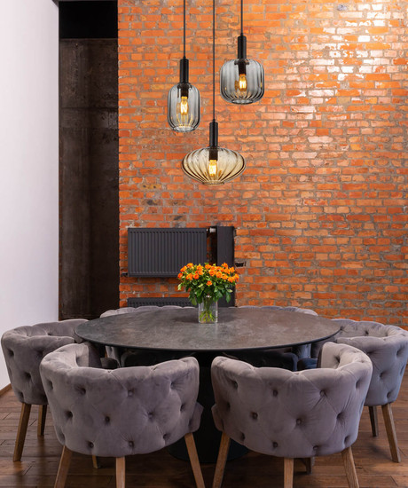 Globo Valletta E27 Hängeleuchte 3-fach 60W Schwarz Matt, Metall 150cm 15719-3