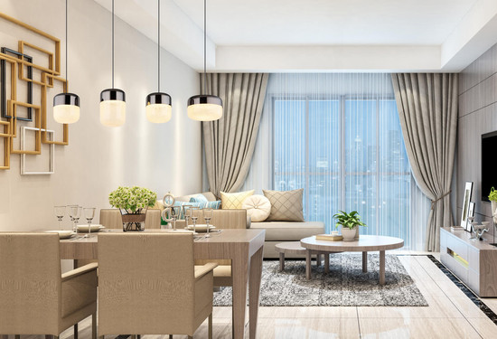 Globo Cristallica LED Hängeleuchte 40W Warmweiß Graphit Matt, Metall 150cm 15721-4