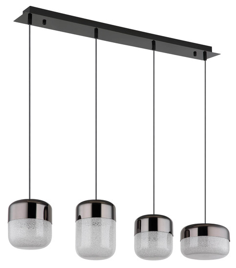 Globo Cristallica LED Hängeleuchte 40W Warmweiß Graphit Matt, Metall 150cm 15721-4