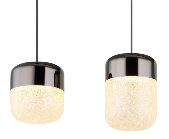 Globo Cristallica LED Hängeleuchte 40W Warmweiß Graphit Matt, Metall 150cm 15721-4