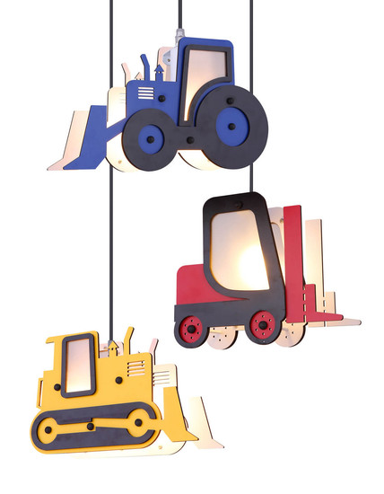 Globo Toolies E14 Hängeleuchte 3-fach 40W Dunkel Dunkel, Mdf 120cm 15731-3H