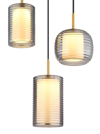 Globo LED Pendelleuchte Lampigna 27W warmweiss Schwarz matt Metall Glas Ø50cm