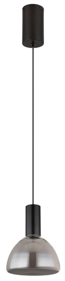 Globo Labora LED Hängeleuchte 8W Warmweiß Schwarz Matt, Metall Ø17cm 15741H1