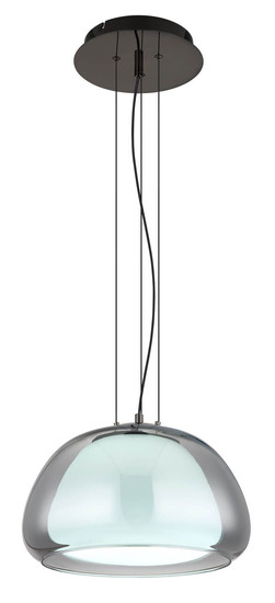 Globo Avila LED Hängeleuchte 24W CCT Schwarz-Chrom, Metall Fernbedienung Nachtlicht Memoryfunktion Ø38cm 15743H1L