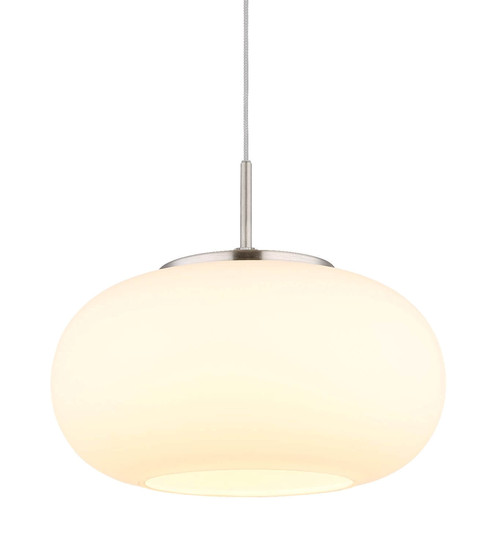 Globo LED Pendelleuchte Quintara 6W warmweiss Nickel matt Metall Glas Ø20cm