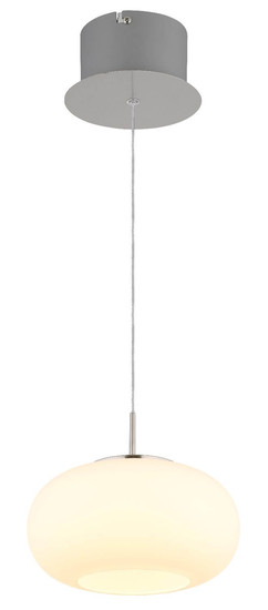 Globo LED Pendelleuchte Quintara 6W warmweiss Nickel matt Metall Glas Ø20cm