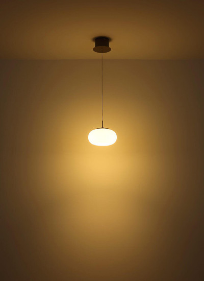 Globo LED Pendelleuchte Quintara 6W warmweiss Nickel matt Metall Glas Ø20cm