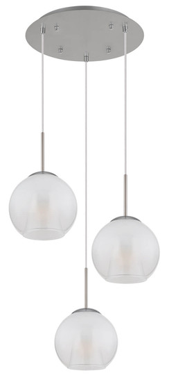 Globo Barry E27 Hängeleuchte 3-fach 40W Nickel Matt, Metall Ø20cm 15749N-3H