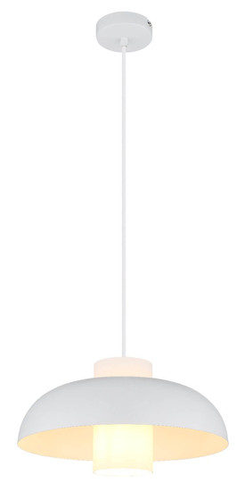 Globo Pendelleuchte Lowe E27 Weiß matt Metall Ø38cm