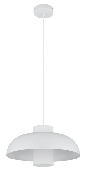 Globo Pendelleuchte Lowe E27 Weiß matt Metall Ø38cm