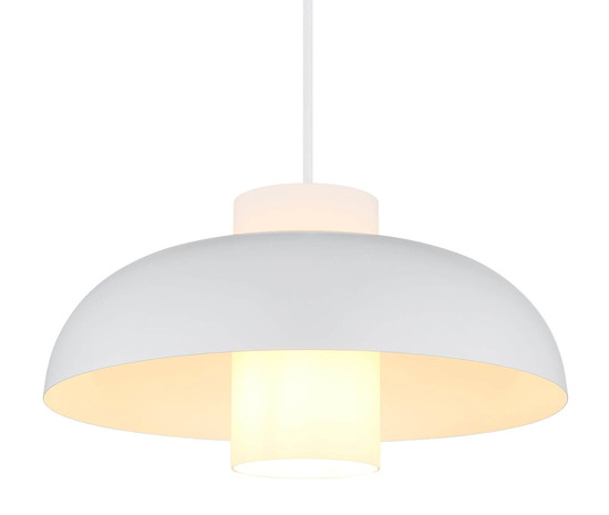 Globo Pendelleuchte Lowe E27 Weiß matt Metall Ø38cm