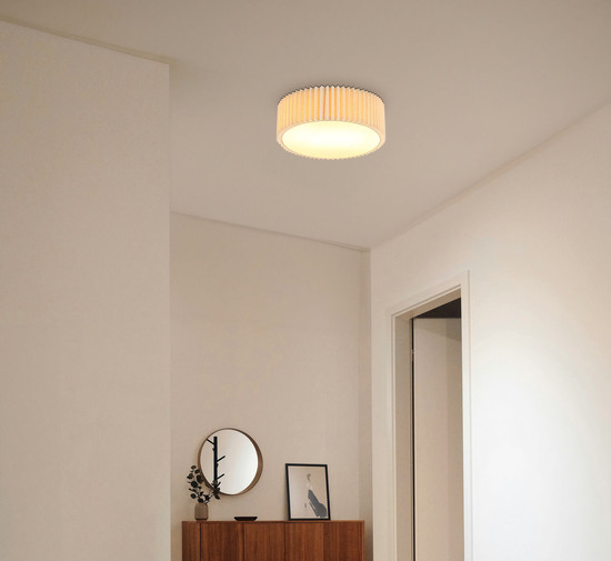 Globo Page E27 Deckenleuchte 2-fach 25W Weiß Matt, Metall Ø33cm 15757D1