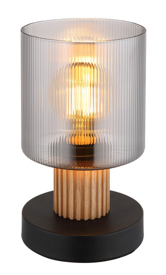 Globo Aleidis E27 Tischleuchte 25W Schwarz Matt, Metall Ø12cm 15768T