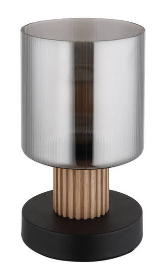 Globo Aleidis E27 Tischleuchte 25W Schwarz Matt, Metall Ø12cm 15768T