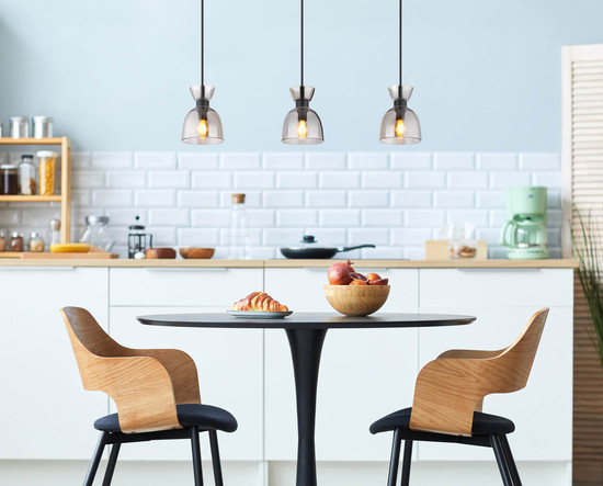 Globo Massey E14 Hängeleuchte 3-fach 40W Schwarz Matt, Metall Ø13cm 15769S-3