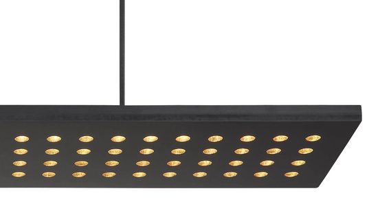 Globo Dolores LED Hängeleuchte 40W Warmweiß Schwarz Matt, Metall 120cm 15770HB