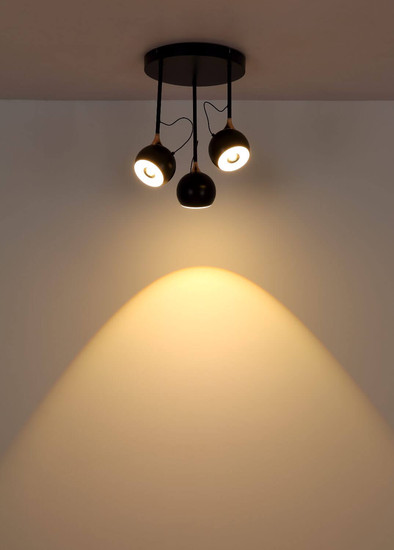 Globo LED Deckenleuchte Donovan 30W warmweiss Schwarz matt goldfarben Metall Ø32,5cm