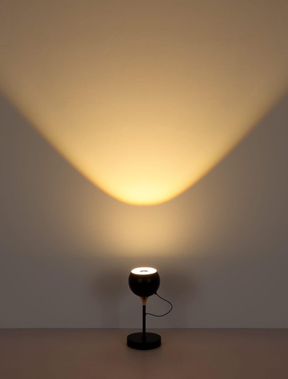 Globo LED Tischleuchte Donovan 10W warmweiss Schwarz matt goldfarben Metall Ø13cm